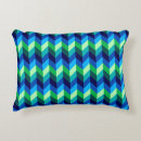 Recherche de chevron bleu coussins Rayé