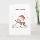 Recherche de kawaii noël cartes Bonhomme de neige