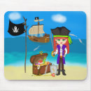 Recherche de trésor tapis souris Pirates