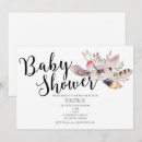 Recherche de bohème baby shower invitations Simple