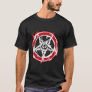 Recherche de pentagramme inversé tshirts Adoration du diable