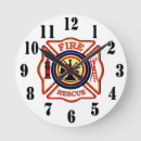 Recherche de pompiers horloges Le feu