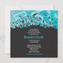 Recherche de torah carrées invitations Bleu