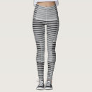 Recherche de rayures noires et blanches leggings Rayé