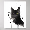 Recherche de peinture de chat posters Aquarelle