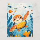 Recherche de tortue de mer cartes postales Sous l'eau