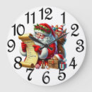 Recherche de père noël vintage horloges Mur