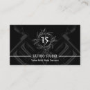 Recherche de tatouage noir cartes visite Tatoueur