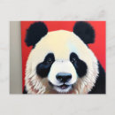 Recherche de panda rouge cartes postales Peinture