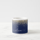 Recherche de bleu et or tasses Pour elle