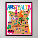 Recherche de kangourou australie posters De voyage vintage