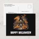 Recherche de maison hantée halloween cartes postales Éffrayant