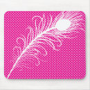 Recherche de pois rose et blanc tapis souris Moderne