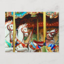 Recherche de cheval carrousel cartes postales Parc d'attractions