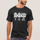 Recherche de trois singes sages tshirts Dire