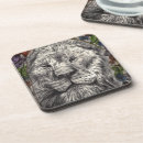 Recherche de lion dessous de verres Animal sauvage