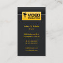 Recherche de cinematographer cartes visite Élégant