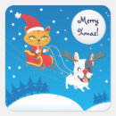 Recherche de chat père noël autocollants Dog