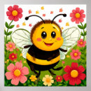 Recherche de abeille heureuse posters Illustration