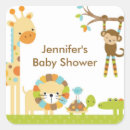 Recherche de girafe bébé autocollants Singe