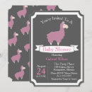 Recherche de lama drôle invitations Rose