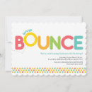 Recherche de bounce house anniversaire invitations Coloré