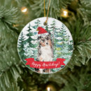 Recherche de australian shepherd ornements Noël