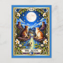 Recherche de tarot cartes postales La lune