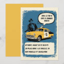 Recherche de voleur invitations Vintage