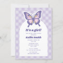 Recherche de papillon baby shower fille invitations C'est une fille