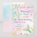 Recherche de splash bash invitations Sirène
