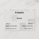 Recherche de journal cartes visite Reporter