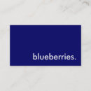 Recherche de bleuet cartes visite Fruits