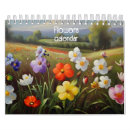 Recherche de fleur calendriers Vintage