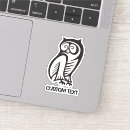 Recherche de hibou noir autocollants Animal