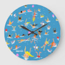 Recherche de nageur horloges Bleu