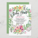 Recherche de watercolor floral baby shower invitations Aquarelle