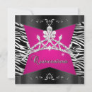 Recherche de zèbre rose et noir invitations Fête d'anniversaire
