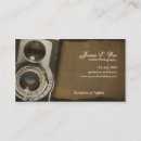 Recherche de vieil appareil photo cartes visite Rétro