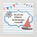 Recherche de nautical 1ans anniversaire invitations Marin