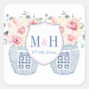 Recherche de blush monogram autocollants Mariés