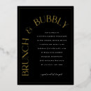 Recherche de gold foil bridal shower invitations Brunch et bulle