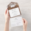 Recherche de campagnard occidental mariage invitations Rustique