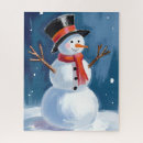 Recherche de bonhommes de neige puzzles Hiver