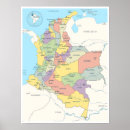Recherche de carte de la colombie posters Travel