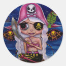 Recherche de pirate rose autocollants Perroquet
