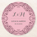 Recherche de motif floral vintage dessous de verres Monogramme