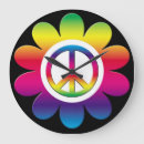 Recherche de symbole de paix horloges Coloré