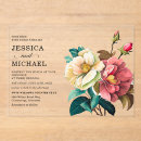 Recherche de blanc et rouge mariage invitations Fleurs