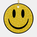 Recherche de visage de sourire ornements Jaune